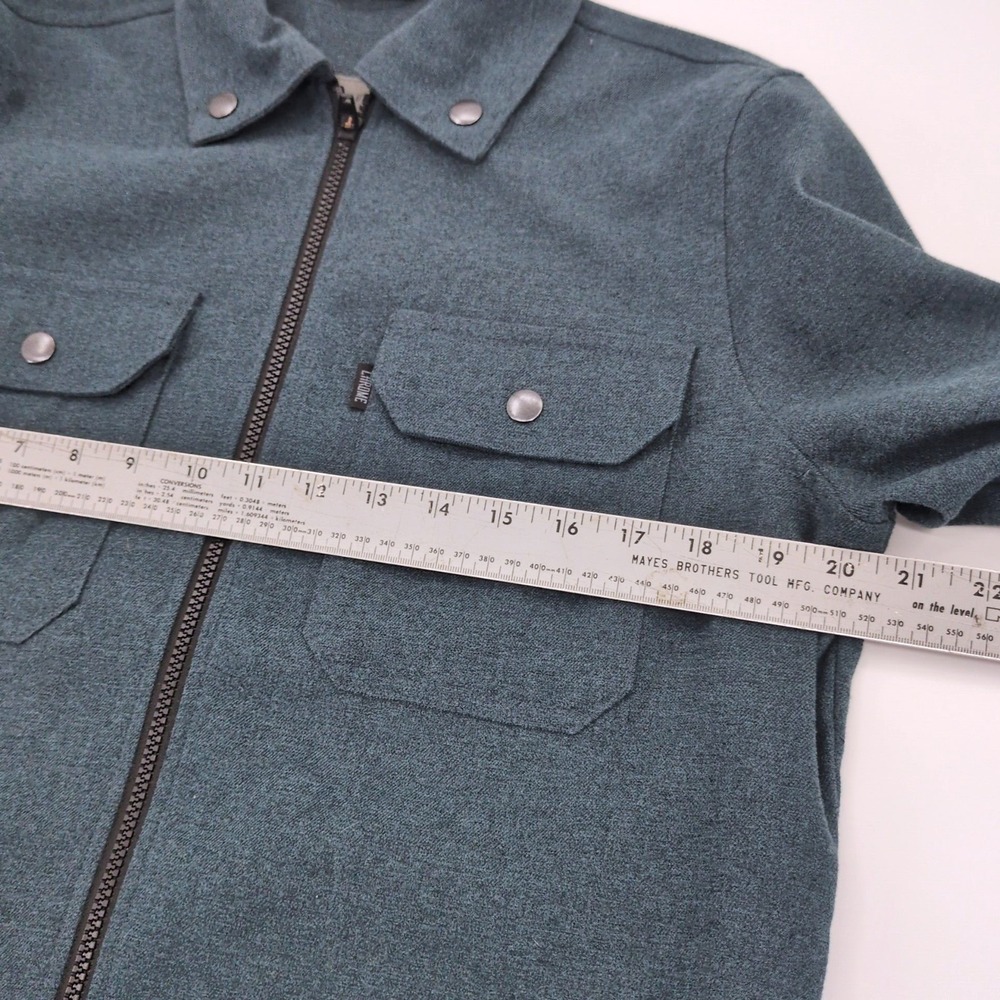 Chrome Industries Ike Windshirt Jacket Men's Size S Blue Full Zip Shacket EUC - Picture 7 of 9